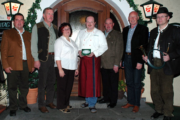 Restaurantplakette Gasthaus Honigwirt, OÖ LJV