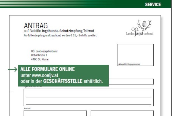Umstellung auf SEPA – Neue Formulare, OÖ LJV