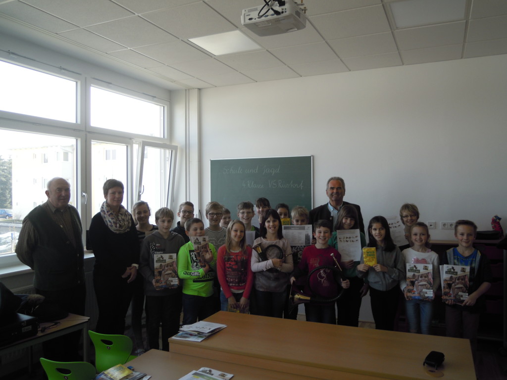 Tolles Projekt Schule und Jagd in VS Rüstorf, OÖ LJV