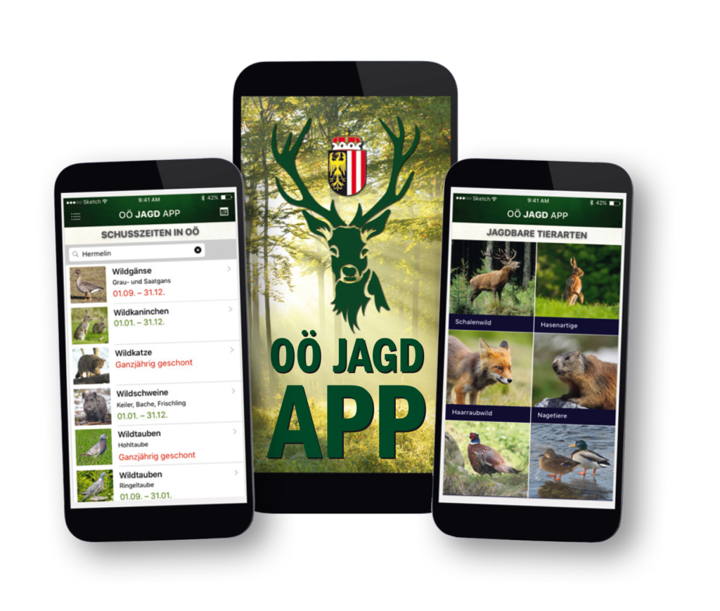 Neuigkeiten in der OÖ Jagd APP, OÖ LJV