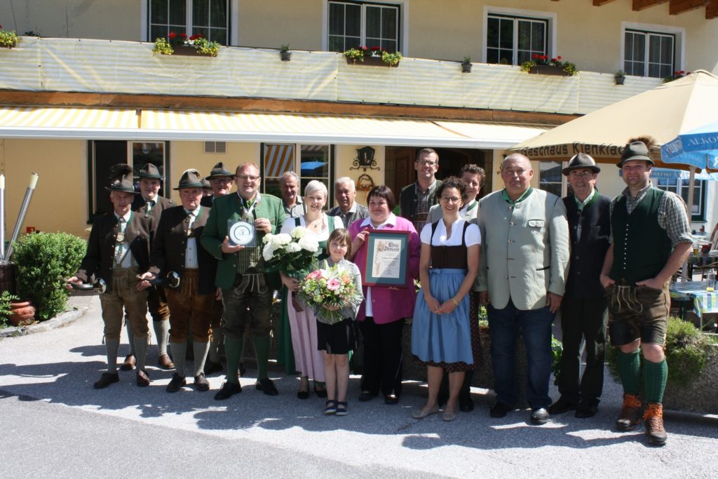 Hohe Auszeichnung für das Gasthaus Kienklause, OÖ LJV