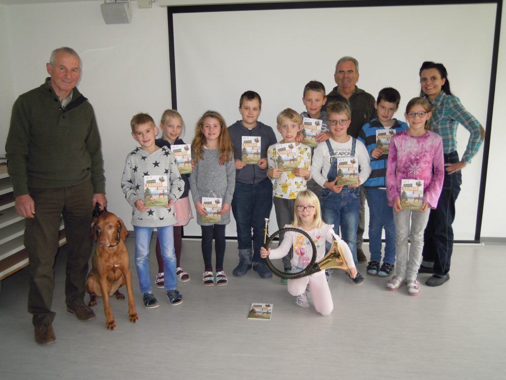 Tolles Projekt  Schule u. Jagd in VS Atzbach, OÖ LJV