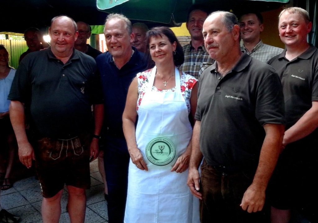 Restaurantplakette Wirt z&#8217;Wimpling Mettmach, OÖ LJV