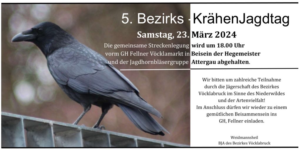 5. Bezirks-Krähen-Jagdtag 2024, OÖ LJV