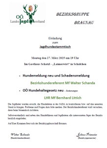 Jagdhunde Braunau, OÖ LJV