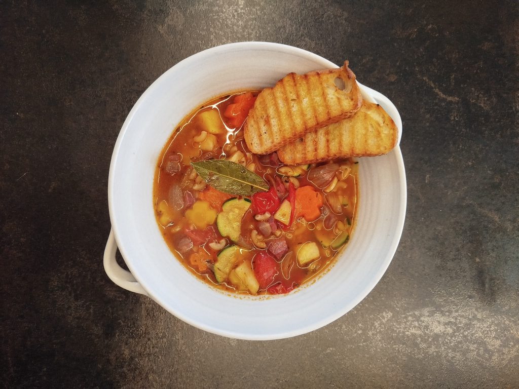 Minestrone mit Wildschweinspeck, OÖ LJV