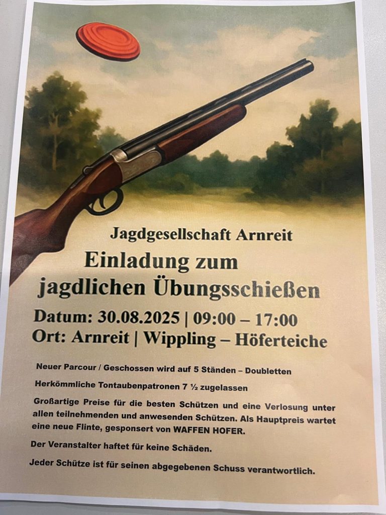 Tontaubenschießen Arnreit 30. August 2025, OÖ LJV