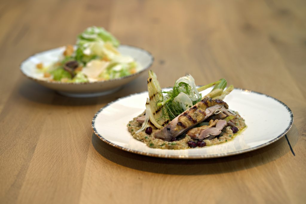 Ausgelöster Fasan vom Grill