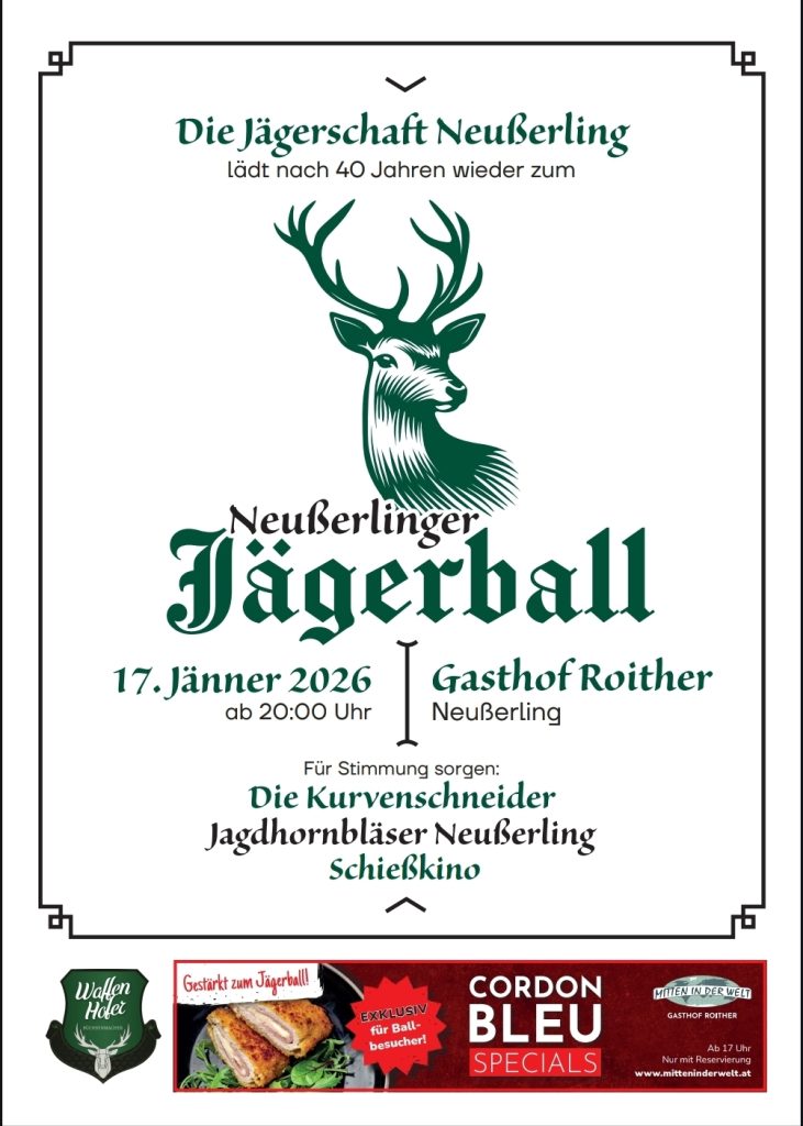 J&auml;gerball in Neusserling, O&Ouml; LJV