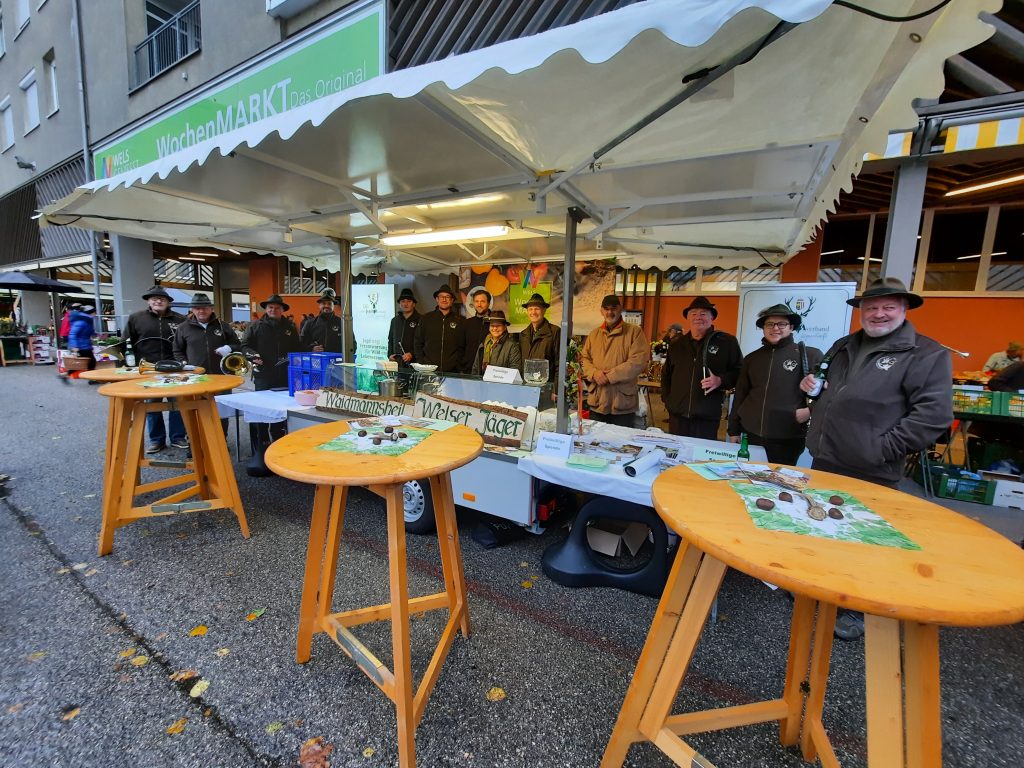 Tag des Wildbrets am Welser Wochenmarkt, O&Ouml; LJV