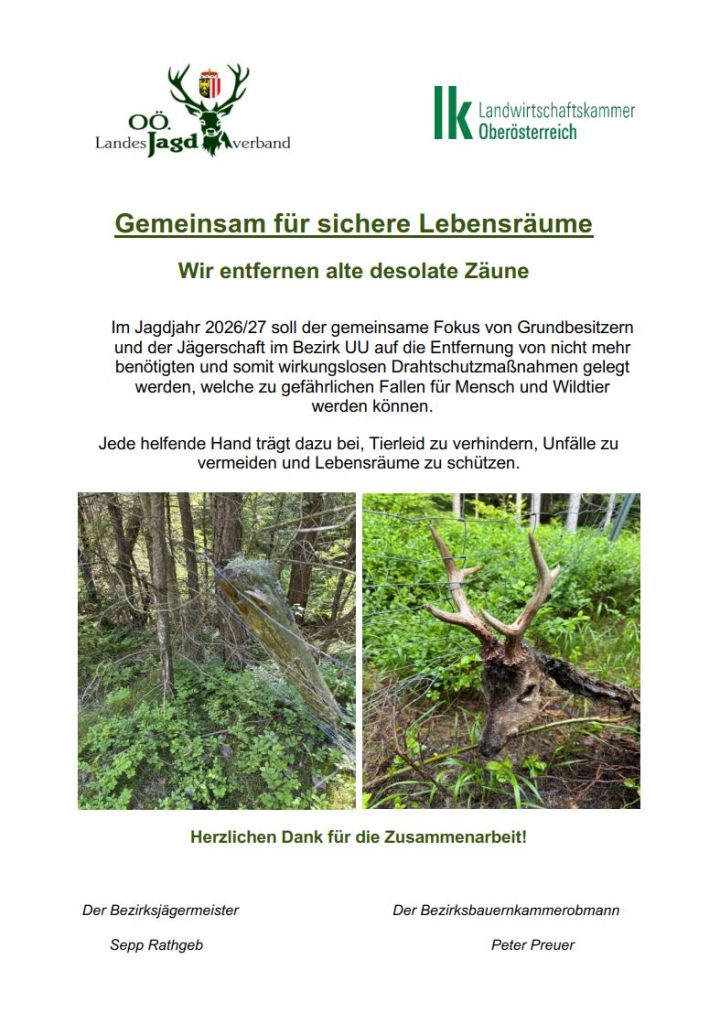 Gemeinsam für sichere Lebensräume, OÖ LJV