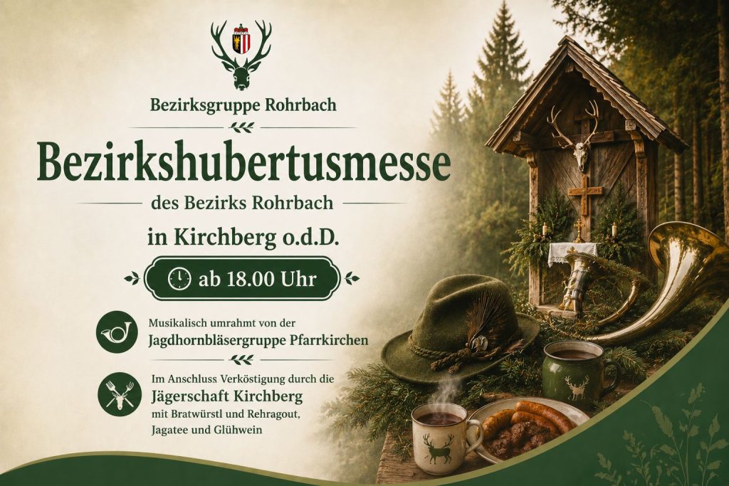 Bezirks – Hubertusmesse in Kirchberg o.d.D, O&Ouml; LJV