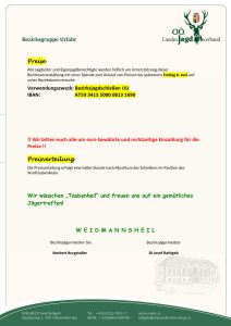 Bzirksjagdschie&szlig;en 2026, O&Ouml; LJV