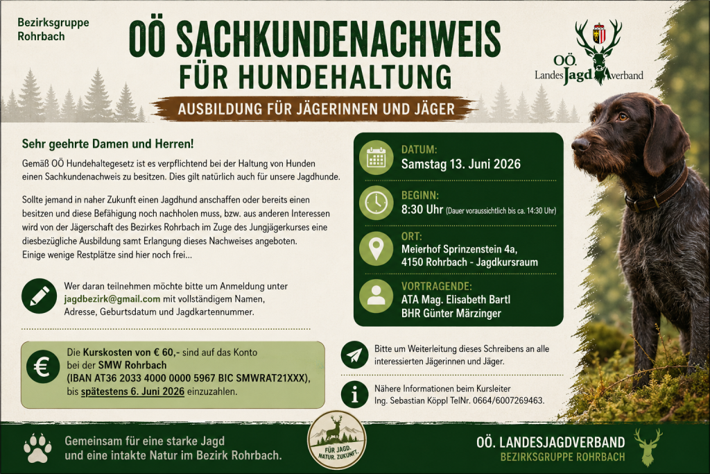 O&Ouml; Sachkundenachweis f&uuml;r Hundehaltung, O&Ouml; LJV