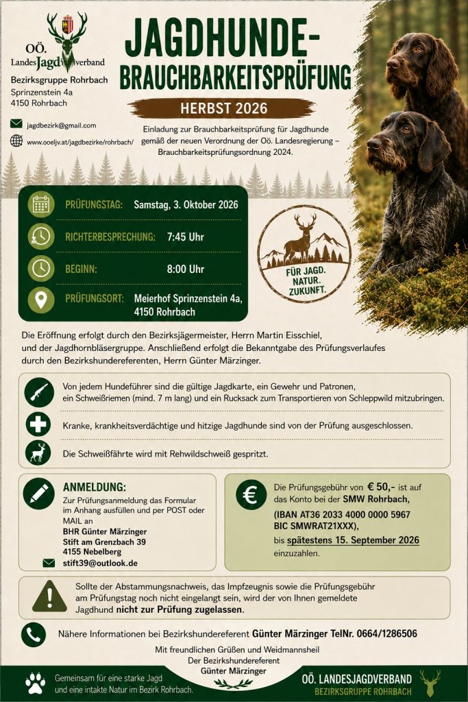 Brauchbarkeitspr&uuml;fung 3. Oktober 2026, O&Ouml; LJV